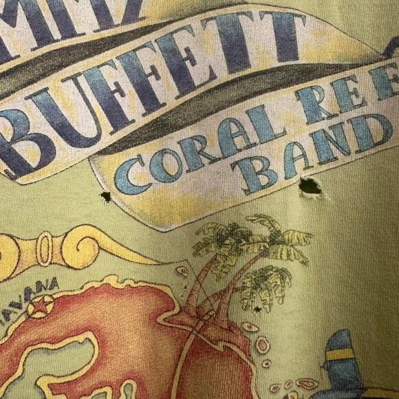 Vintage 1997 Jimmy Buffett Coral Reefer Band Shirt - Picture 2 of 8